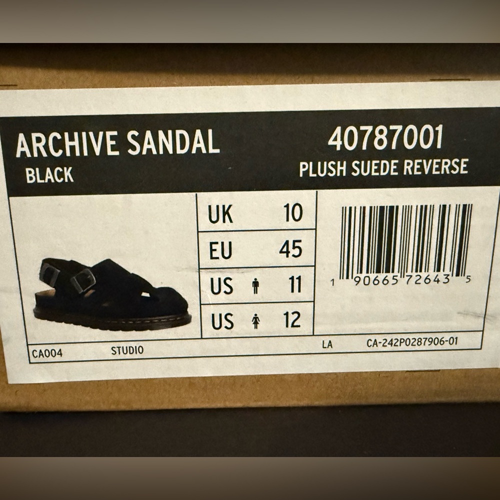 **WOMEN** BRAND NEW Dr Martens - ARCHIVE FISHERMAN SUEDE SANDALS - Sz 11 & 12 - Picture 5 of 8